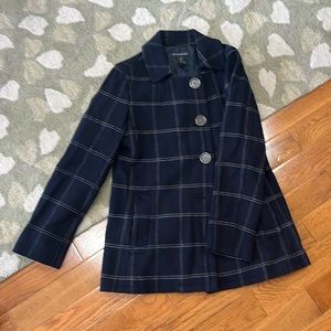 Banana Republic Blue Peacoat Medium